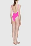 Swimsuit made of polyamide and elastane pink for women Balmain - logo. 80% polyamide, 20% elastane. Country of manufacture: Italy. Care: specialized cleaning - photo 4