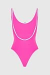 Swimsuit made of polyamide and elastane pink for women Balmain - logo. 80% polyamide, 20% elastane. Country of manufacture: Italy. Care: specialized cleaning - photo 6