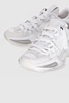 Dolce & Gabbana Sneakers white for men - DG logo. 40% polyester, 20% real leather, 15% nylon. Country of manufacture: Italy. Care: specialized cleaning - photo 5