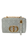 Dior Gray leather bag for women - Decoration: logo on the Clasp:decorative stitching, gold-plated clasp and chain. genuine leather. Country of manufacture: Italy. Care: specialized cleaning - photo 5