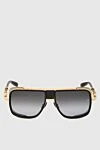 Balmain Black metal glasses for men - Frame color: golden. black. titanium. Country of manufacture: Italy. Care: specialized cleaning - photo 1