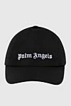 Palm Angels Кепка из хлопка черная женская - резинка. Вышивка логотипа. 100% хлопок. Страна производитель: Италия. Уход: специализированная чистка - фото 1