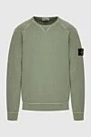 Stone Island Свитшот мужской зеленый хлопковый с нашивкой логотипом - нашивка с логотипом. хлопок. Страна производитель: Италия. Уход: специализированная чистка - фото 1
