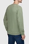 Свитшот мужской зеленый хлопковый с нашивкой логотипом Stone Island - нашивка с логотипом. хлопок. Страна производитель: Италия. Уход: специализированная чистка - фото 4
