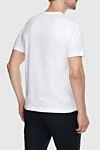 White cotton T-shirt for men Stone Island - logo print. 100% cotton. Country of manufacture: Italy. Care: specialized cleaning - photo 4