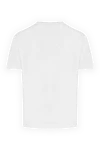 White cotton T-shirt for men Stone Island - logo print. 100% cotton. Country of manufacture: Italy. Care: specialized cleaning - photo 6