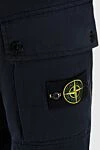 Stone Island Blue cotton trousers for men - Decoration: logo patch on the side pocket. 100% cotton. buttons, zipper. Country of manufacture: Italy. Care: specialized cleaning - photo 5