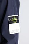 Куртка из полиэстера и эластана синяя мужская Stone Island - капюшон. логотип на рукаве. полиэстер, эластан. молния. Страна производитель: Италия. Уход: специализированная чистка - фото 6