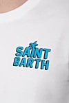 MC2 Saint Barth Футболка из хлопка белая мужская - принт логотипа. 100% хлопок. Страна производитель: Италия. Уход: специализированная чистка - фото 5