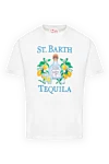 MC2 Saint Barth T-shirt with colorful bottle print and Tequila St. Barth inscription - logo print. 100% cotton. Country of origin: Italy. Care: specialized cleaning - photo 1