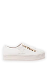 Celine Women's sneakers with a logo white - embroidered logo. textile. lacing. Country of manufacture: Italy. Care: specialized cleaning - photo 1