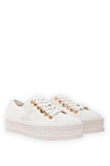 Celine Women's sneakers with a logo white - embroidered logo. textile. lacing. Country of manufacture: Italy. Care: specialized cleaning - photo 3