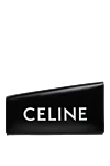 Celine Ақ логотипі бар әйелдер қара былғары ілінісу - Ерекшеліктер: Қой терісінен жасалған астар, Алтын жиек, Бір негізгі бөлім, Ішкі сыдырма қалта. логотипті басып шығару. Құрамы: шынайы былғары. Ілмек: магнитті ілмек. Шығарылған елі: Италия. Күтім: арнайы тазалау - фото 1