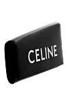 Celine Ақ логотипі бар әйелдер қара былғары ілінісу - Ерекшеліктер: Қой терісінен жасалған астар, Алтын жиек, Бір негізгі бөлім, Ішкі сыдырма қалта. логотипті басып шығару. Құрамы: шынайы былғары. Ілмек: магнитті ілмек. Шығарылған елі: Италия. Күтім: арнайы тазалау - фото 3