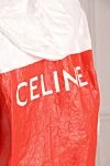 Celine Women's jacket red and white with logo on the back - contrasting design, logo. polyethylene. Country of origin: Italy. Care: specialized cleaning - photo 5