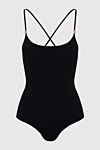 Celine Women's black swimsuit with metal logo - metal logo. polyamide, elastane. Country of origin: Italy. Care: specialized cleaning - photo 1