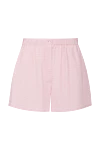 Prada Pink silk shorts for women - 100% silk. buttons, elastic inserts. Country of manufacture: Italy. Care: specialized cleaning - photo 1