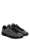 Dolce & Gabbana Gray cotton and polyester sneakers for men - logo pattern. 50% cotton, 50% polyester. lacing. Sole height: 3 cm. rubber. Country of manufacture: Italy. Care: specialized cleaning - photo 3