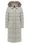 Moorer White coat for women - 88% polyamide, 12 polyurethane, fluff. zipper. Country of manufacture: Italy. Care: specialized cleaning - photo 1