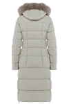 Moorer White coat for women - 88% polyamide, 12 polyurethane, fluff. zipper. Country of manufacture: Italy. Care: specialized cleaning - photo 7