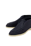 Cesare di Napoli Loafers shoes for men made of nubuck blue - contrast sole. 100% nubuck. Country of manufacture: Italy. Care: specialized cleaning - photo 5