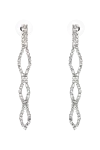 Annabella Gray metal earrings for women - rhinestones. 100% metal. nail. Country of origin: Italy. Care: specialized cleaning - photo 1