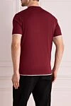 Футболка из хлопка мужская бордовая Brunello Cucinelli - окантовка воротника. 100% хлопок . Страна производитель: Италия. Уход: специализированная чистка - фото 4