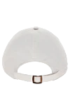 Cap made of polyester and polyamide white men's Brunello Cucinelli - logo. 70% polyester, 30% polyamide. Country of origin: Italy. Care: specialized cleaning - photo 4