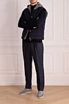 Ерлерге арналған полиамид пен эластан көк түсті жилет Brunello Cucinelli - Қосымша: сорғыш. Қалталар: екі алдыңғы қалта. Құрамы: 83% полиамид, 17% эластан. Бекіту: найзағай, түймелер. Шығарылған елі: Италия. Күтім: арнайы тазалау - фото 2