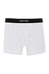 Tom Ford Men's cotton boxers white - brand logo. 47% cotton, 47% modal, 6% elastane. Country of manufacture: Italy. Care: specialized cleaning - photo 1