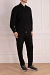 Brunello Cucinelli Мақта мен полиамидтен тігілген ерлер спорттық костюмі, қара - Қосымша: капюшон. Құрамы: 93% мақта, 7% полиамид. Жабылуы: жіп, найзағай. Қалталар: төрт бүйір қалта. Шығарылған елі: Италия. Күтім: арнайы тазалау - фото 3