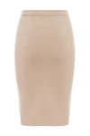 Beige polyester skirt for women D.Exterior - elastic belt. 34% wool, 21% cashmere, 17% polyamide, 14% silk, 14% viscose. Country of manufacture: Italy. Care: specialized cleaning - photo 6