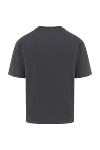 Gray cotton T-shirt for men Kiton - logo. 100% cotton. Country of manufacture: Italy. Care: specialized cleaning - photo 6