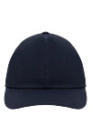 Cesare di Napoli Blue cotton cap for men - 100% cotton. Country of manufacture: Italy. Care: specialized cleaning - photo 1