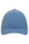 Cesare di Napoli Blue cotton cap for men - 100% cotton. Country of manufacture: Italy. Care: specialized cleaning - photo 1