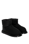 Prada Black nylon ugg boots for women - logo. 100% nylon. Country of origin: Italy. Care: specialized cleaning - photo 3