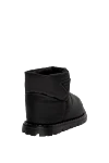 Black nylon ugg boots for women Prada - logo. 100% nylon. Country of origin: Italy. Care: specialized cleaning - photo 4