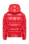 Moncler Пуховик из полиэстера красный женский - молния, кнопки. воротник-стойка, капюшон. Карман: два боковых кармана. 100% полиэстер. Страна производитель: Италия. Уход: специализированная чистка - фото 7