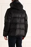 Black polyamide down jacket for men Burberry - hood. two pockets. Insulation: 100% down. buttons. 100% polyamide. Country of manufacture: Italy. Care: specialized cleaning - photo 4