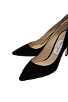 Jimmy Choo Туфли из замши черные женские - 100% замша. Высота каблука: 9 см. Страна производитель: Италия. Уход: специализированная чистка - фото 5
