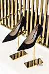 Jimmy Choo Туфли из замши черные женские - 100% замша. Высота каблука: 9 см. Страна производитель: Италия. Уход: специализированная чистка - фото 7