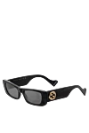 Gucci Black sunglasses for women - Decoration: logo on the bracket. Composition: plastic, metal. Country of manufacture: Italy. Care: specialized cleaning - photo 3