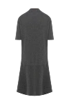 Платье из кашемира серое женское Brunello Cucinelli - контрастная полоска вокруг горловины, декоративный нагрудный карман. 100% кашемир. Страна производитель: Италия. Уход: специализированная чистка - фото 6