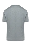 Gray cotton and silk T-shirt for men Brunello Cucinelli - 40% cotton, 60% silk. Country of origin: Italy. Care: specialized cleaning - photo 6
