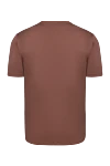 Brown cotton T-shirt for men Cesare di Napoli - 88% cotton, 12% other fibers. Country of origin: Italy. Care: specialized cleaning - photo 6