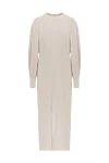 Panicale Beige dress for women - 70% wool, 20% silk, 10% cashmere. Country of origin: Italy. Care: specialized cleaning - photo 1