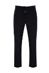 Cesare di Napoli Men's blue wool trousers - 100% wool. Country of manufacture: Italy. Care: specialized cleaning - photo 1