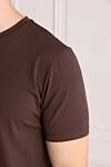 Cesare di Napoli T-shirt made of cotton and elastane, brown for men - 80% cotton, 20% elastane. Country of manufacture: Italy. Care: specialized cleaning - photo 5