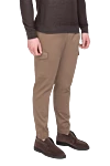 PT01 (Pantaloni Torino)  Men's beige trousers - 92% cotton, 6% cashmere, 2% elastane. Country of origin: Italy. Care: specialized cleaning - photo 3