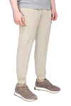 PT01 (Pantaloni Torino)  Men's trousers made of cotton and elastane, gray - 97% cotton, 3% elastane. Country of origin: Italy. Care: specialized cleaning - photo 3